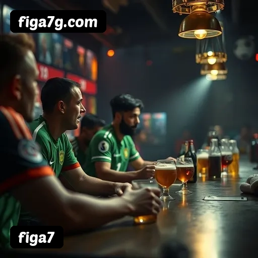App figa7 para iOS e Android — interface mobile, login biométrico e PIX integrado